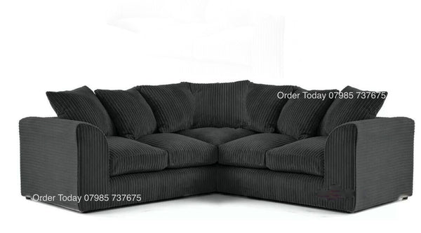 AMELIA JUMBO CORD CORNER BLACK