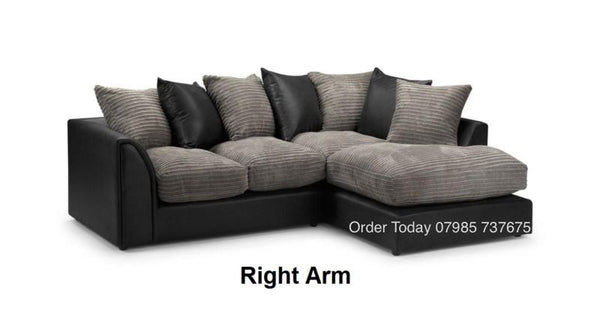 BYRON L SHAPE CORNER BLACK / GREY