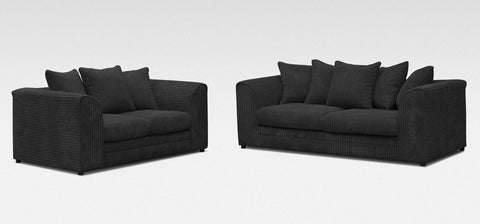 Dylan 3+2 Sofa Collection Cosmo Black
