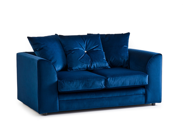 Plush Velvet Fabric Sofa Collection Royal Blue.